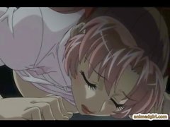 Nurse anime hot fucked by shemale hentai on the bed