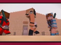 sexy minecraft girls having a sexy orgy