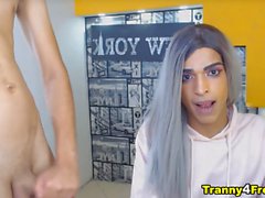Slutty Trans Gets Asshole Fucking