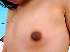 Cute small titted teen tranny Guffy masturbates her dick